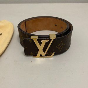 Classic Louis Vuitton Monogram Initials Belt